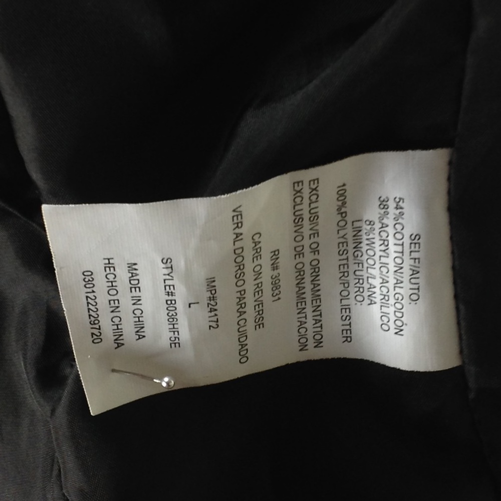 Democracy Black & Gray Peplum Blazer - Picture 8 of 8
